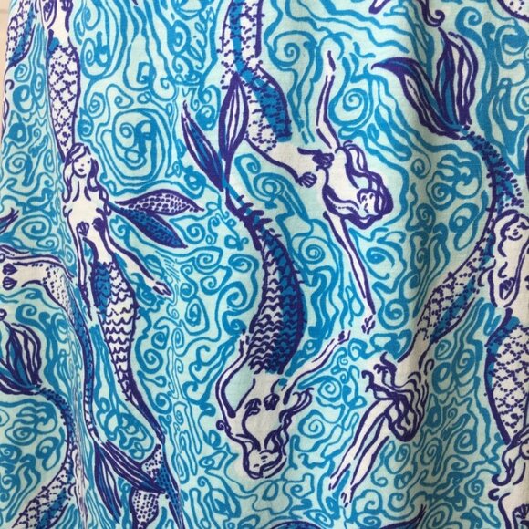 Lilly Pulitzer 70671 Marlisa Nice Tail Mermaid Maxi Dress Strapless Size XS - Picture 6 of 16